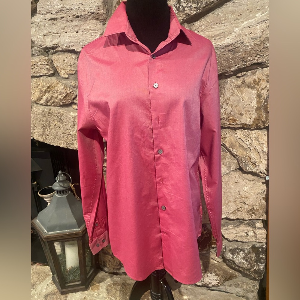 4/$10 NWOT  ExpressMen 1MX fitted dress shirt Pink sz M